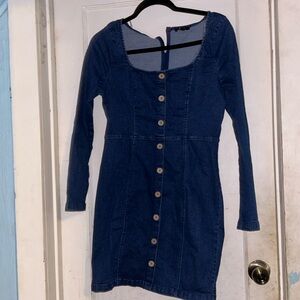 jean mini dress